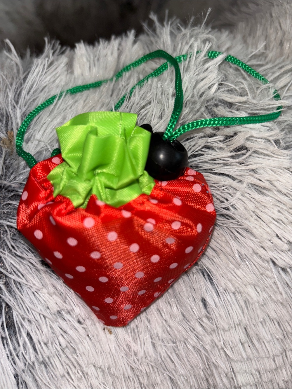 Reusable Strawberry Lightweight Shopper bag 13.8x5.5 new - Picture 7 of 8